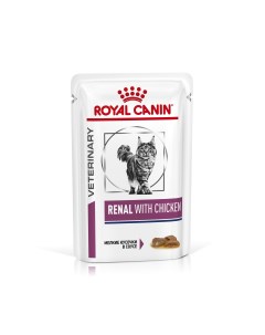 Влажный корм для кошек Vet Diet Renal курица 85г Royal canin