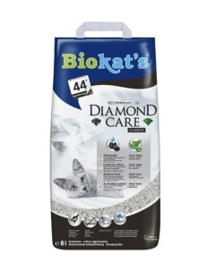 Комкующийся наполнитель для кошек Diamond Care бентонитовый без запаха 8 л Biokat's