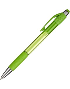 Ручка шариковая Happy зеленый корпус синяя масляные чернила 10шт Attache