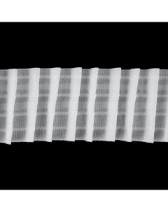 Шторная лента фиксированная сборка матовая 6 см 50 1 м цвет белый Nobrand
