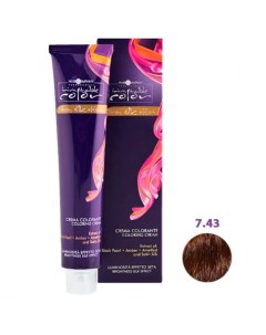 Hair Company Крем краска Inimitable Color 7 43 Русый медный золотистый Hair company professional