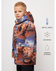 Зимняя куртка с принтом и лямками для мальчиков Sela