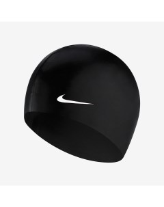 Шапочка для плавания Solid Silicone 93060011 FINA Approved Черный силикон Nike