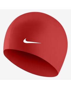 Шапочка для плавания Solid Silicone 93060614 FINA Approved Красный силикон Nike