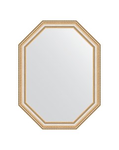 Зеркало в багетной раме золотые бусы на серебре 60 мм 61x81 см Evoform