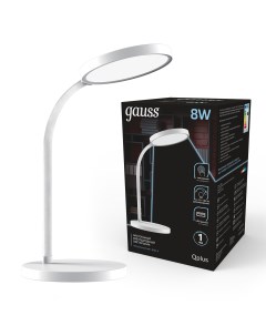 Светильник настольный Qplus GTL503 8W 500lm 4000K 170 265V белый диммируемый USB LED Gauss