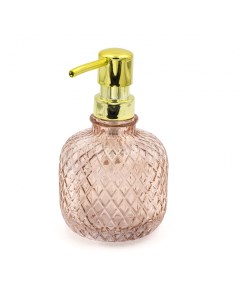 Дозатор для мыла Jade прозрачно розовый с золотым 9 5х15 5 см Ridder
