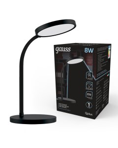 Светильник настольный Qplus GTL503 8W 500lm 4000K 170 265V черный диммируемый USB LED Gauss