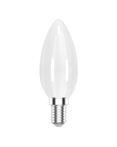 Лампа Basic Filament Свеча 4 5W 380lm 2700К Е14 milky LED 1 10 50 Gauss