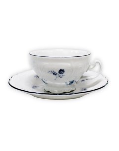 Чашка с блюдцем Bernadotte Синие мелкие цветы 205 мл Thun 1794
