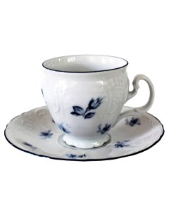 Чашка с блюдцем Bernadotte Синие мелкие цветы 170 мл Thun 1794