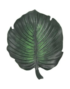 Панно настенное зелёный лист 31х3х26 см Гласар