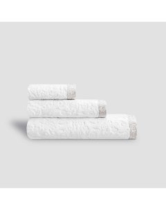 Комплект полотенец Элизабет белый с серым из 3 предметов Togas