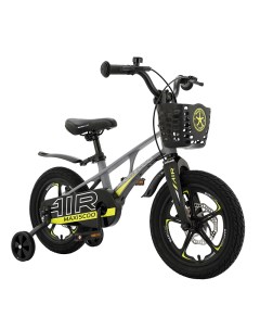 Велосипед детский Air Делюкс плюс 14 серый матовый Maxiscoo