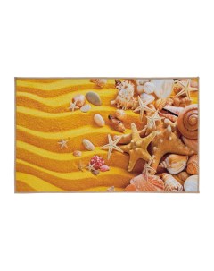 Коврик для ванной влаговпитывающий Velur Spa Золотой песок жёлтый 50х80 см Vortex