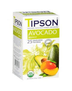Чай органический Авокадо манго 25 пакетиков Tipson