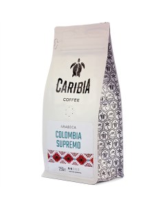 Кофе зерновой Arabica Colombia Supremo 250 г Caribia