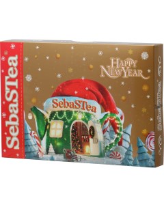Чай коллекция SebaSTea Christmas Hut Assortment 2 ассорти 40 пакетиков по 68 г Sebas tea