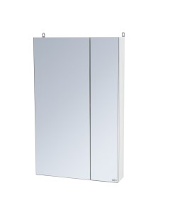 Зеркало шкаф Балтика 50см без света с доводчками глянец белый Мисти