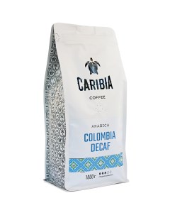 Кофе зерновой Arabica Colombia Decaf 1000 г Caribia