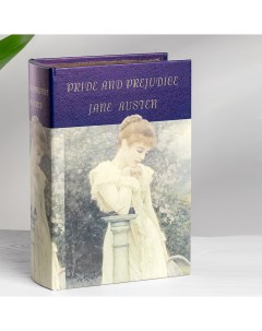 Шкатулка Pride and Prejudice в виде книги бежевая 19х8х27 см Гласар