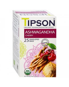 Чай органический Ашваганда вишня 25 пакетиков Tipson