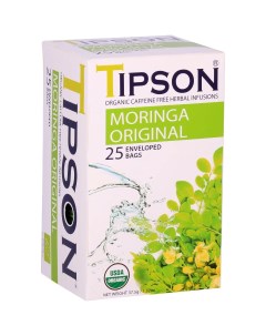 Чай органический Моринга ориджинал 25 пакетиков Tipson