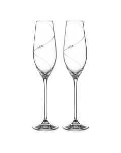 Набор бокалов для шампанского силуэт 210 мл 2 шт Diamante