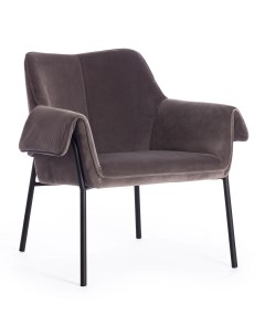 Кресло Bess 70х71х75 см серо коричневый черный Tc