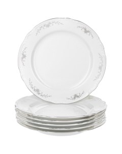 Набор мелких тарелок Constance Серый орнамент 21 см 6 шт Thun