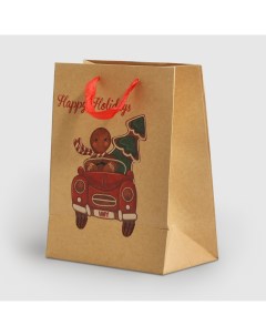 Пакет подарочный Gingerbread 17 8х10х22 9 см Mercury ny