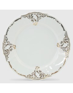 Набор тарелок мелких Золотой орнамент 25 см 6 шт Bernadotte