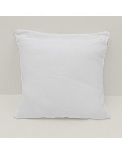 Подушка декоративная Отбеленный белая 45х45 см Linen love