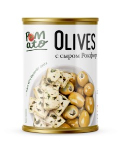 Оливки с сыром рокфор 300 г Pomato