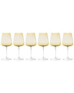 Набор бокалов для вина Opium янтарный 550 мл 6 шт Lareine