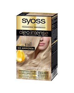 Стойкая крем краска Oleo Intense 9 11 Холодный блонд Syoss