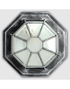 Светильник садовый 6804LB настенный IP44 E27 100Вт черное серебро Amber lamp