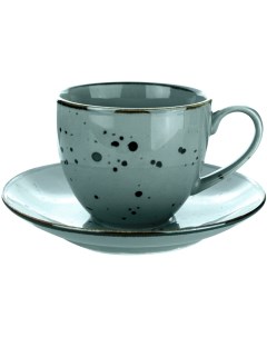 Чашка с блюдцем Alumina Tiffany 0 3 л 16 см Porcelana bogucice