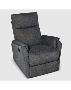 Кресло реклайнер электрическое 71x90x101 см темно серый Liyasi