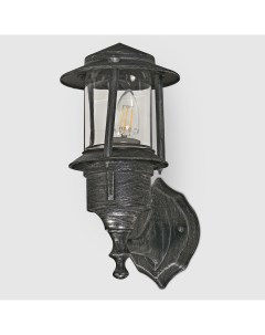 Садовый светильник настенный серебряный с чёрным 8052 Amber lamp