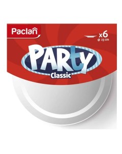 Набор одноразовых тарелок Party Classic 23 см 6 шт Paclan
