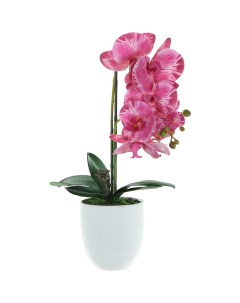 Цветок искусственный в горшке орхидея 2 цвета 54 см Fuzhou light