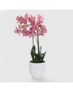 Цветок искусственный Орхидея в горшке 2 цвета 58 см Fuzhou light