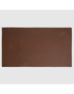 Коврик универсальный коричневый 68x120x1 см Homester