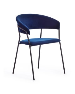 Кресло Turin 56х50х78 см темно синий черный Tc