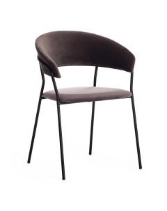 Кресло Turin 56х50х78 см серо коричневый черный Tc