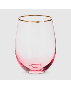 Набор стаканов Gradient розовый 550 мл 4 шт Flw