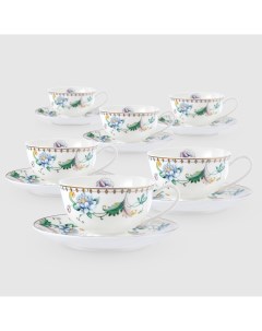 Набор чайный Flowering 12 предметов 6 персон Macbeth bone porcelain