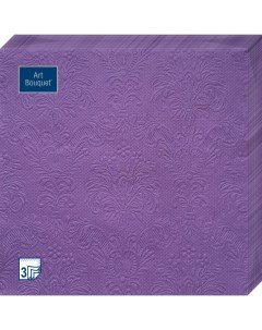 Салфетки бумажные фиолетовый барокко 33х33 3сл 16шт Art bouquet