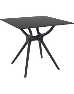 Стол квадратный Air Table чёрный 76х76х74 см Siesta contract